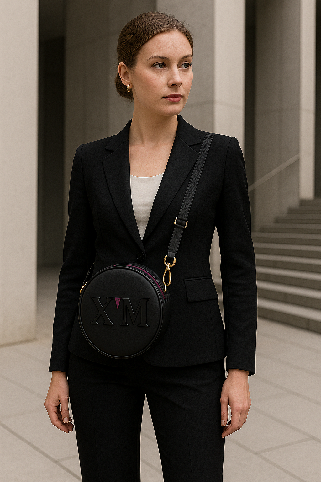 Model dona amb el bolso DISC